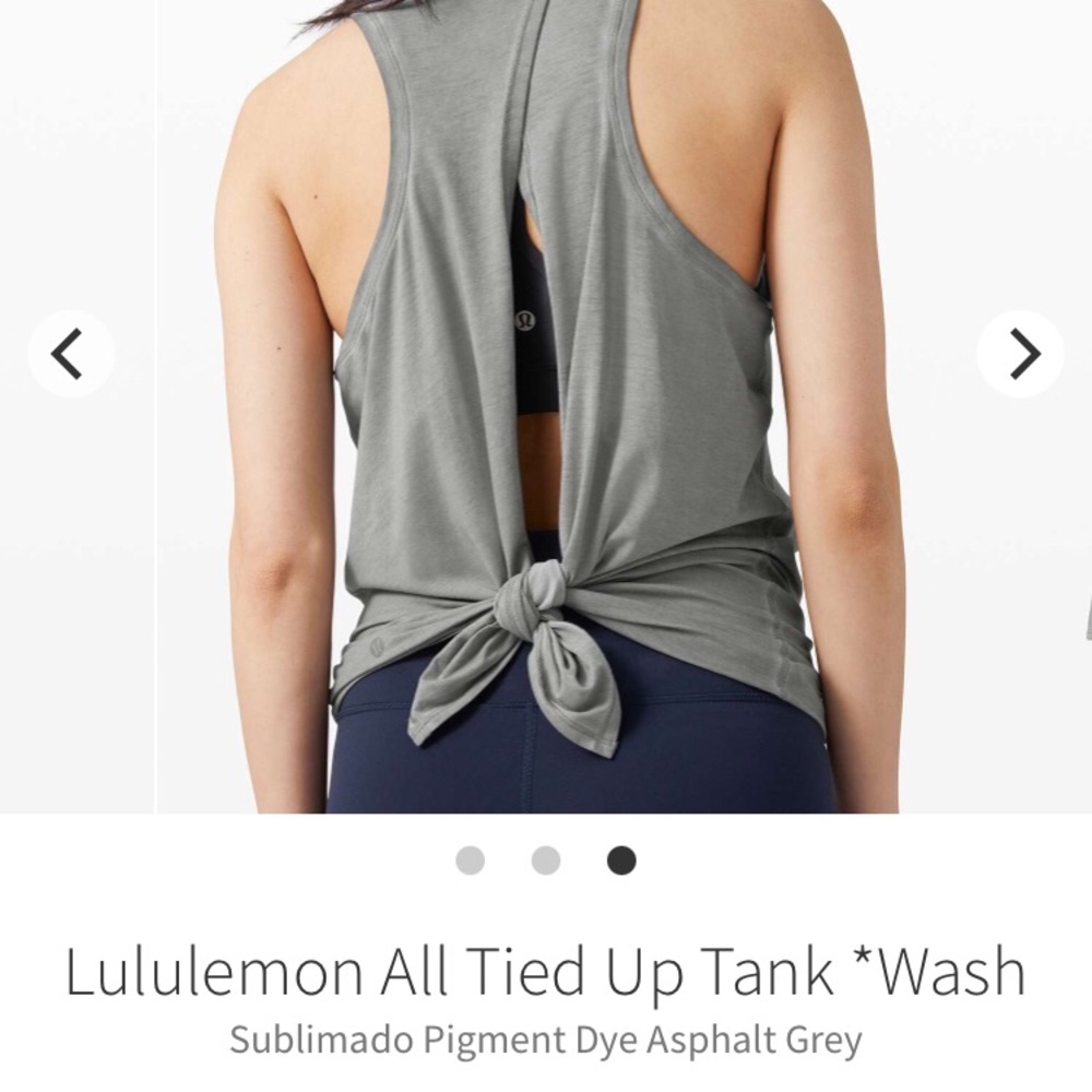 NWT lululemon all tied up tank, 6